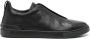 Zegna Triple Stitch leren sneakers Zwart - Thumbnail 1