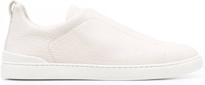 Zegna Triple Stitch low-top sneakers Beige