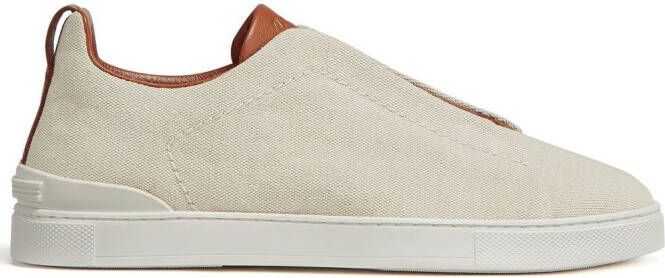 Zegna Triple Stitch™ low-top sneakers Beige