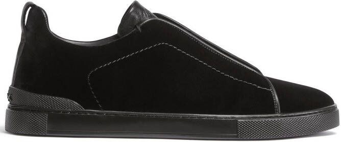 Zegna Triple Stitch™ low-top sneakers Zwart