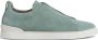 Zegna Triple Stitch suède sneakers Groen - Thumbnail 1