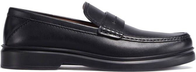 Zegna X-Lite leren loafers Zwart