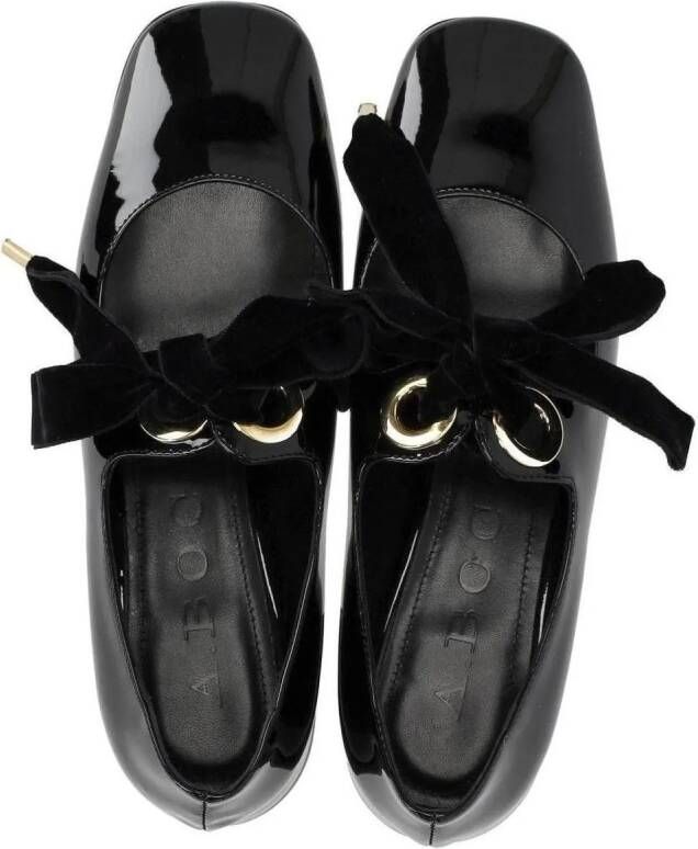 A. Bocca Loafers A.BOCCA MARY JANE SCHWARZE BALLERINAS MIT SCHLEIFE in zwart