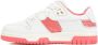 Acne Studios Lage-top sneaker White And Pink Low Top Leather Sneakers in wit - Thumbnail 1