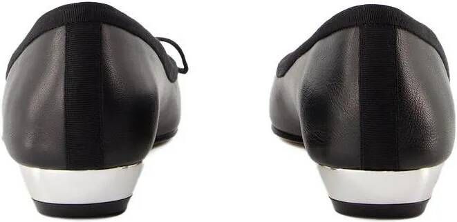 alexander mcqueen Loafers & ballerina schoenen Armadillo Ballerinas Leather Black in zwart