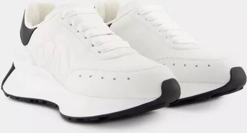 Alexander mcqueen Low-Top Sneakers Sprint Runner Sneakers Leather White Black in wit