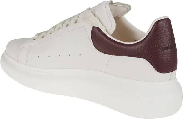 Alexander mcqueen Low-Top Sneakers White Oversized Leather Sneakers in wit