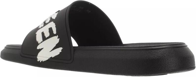 Alexander mcqueen Sandalen Beach Sandal Slides Rubber in wit