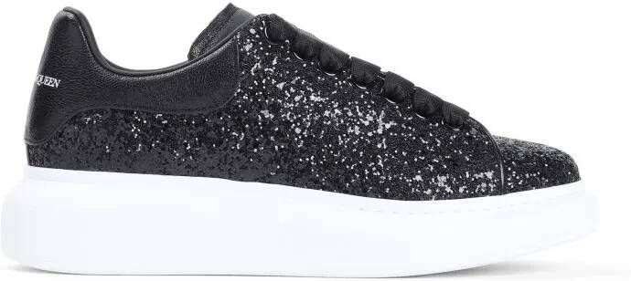 Alexander mcqueen Low-Top Sneakers Black Leather Sneakers in zwart