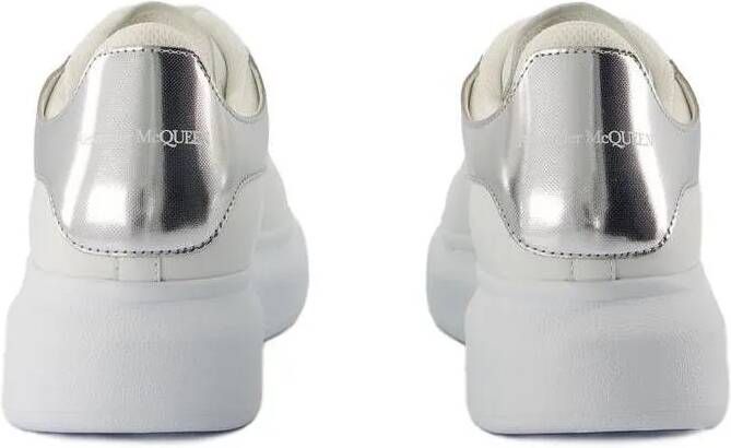 alexander mcqueen Low-Top Sneakers Oversized Sneakers Leather White Silver in wit