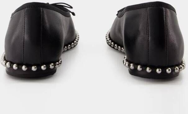 alexander wang Ballerinas Lina Ballchain Leather Black in zwart