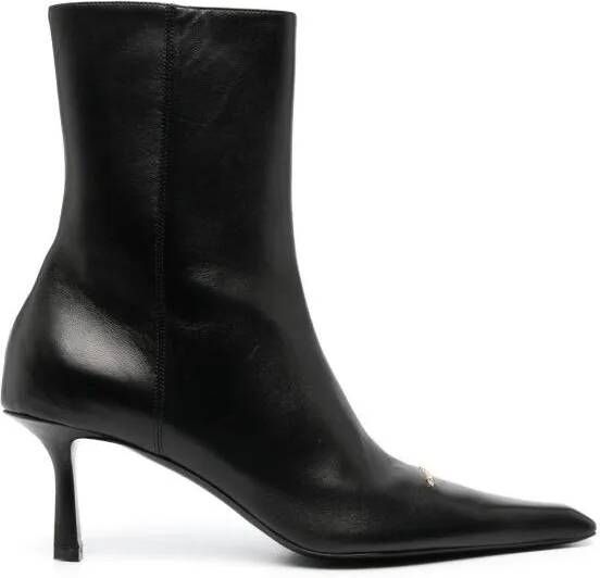 Alexander wang Boots Viola 77Mm Leather Boots in zwart