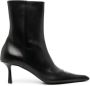 Alexander wang Boots Viola 77Mm Leather Boots in zwart - Thumbnail 1