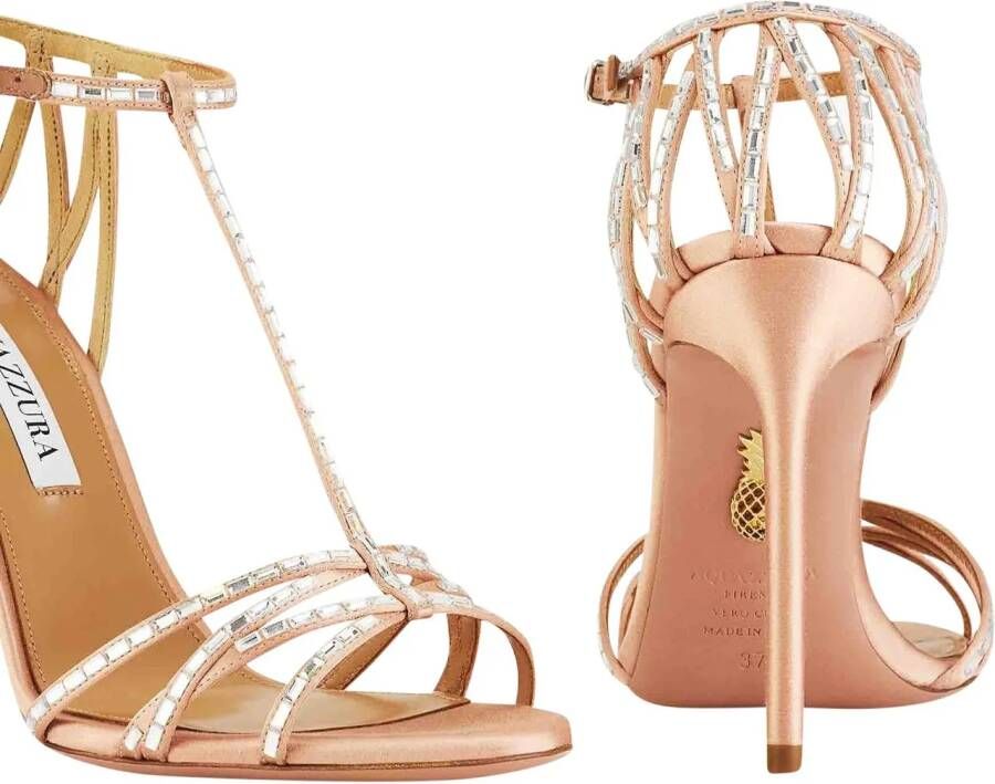 Aquazzura Hoge hakken Forever More Sandals in poeder roze