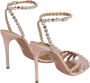 Aquazzura Hoge hakken Tequila 105 Heeled Sandals in poeder roze - Thumbnail 1