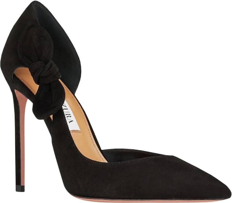 Aquazzura Hoge hakken Very Bow Tie Heeled Shoes in zwart