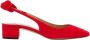 Aquazzura Hoge hakken 35 Mm Very Bow Tie Slingback in rood - Thumbnail 1