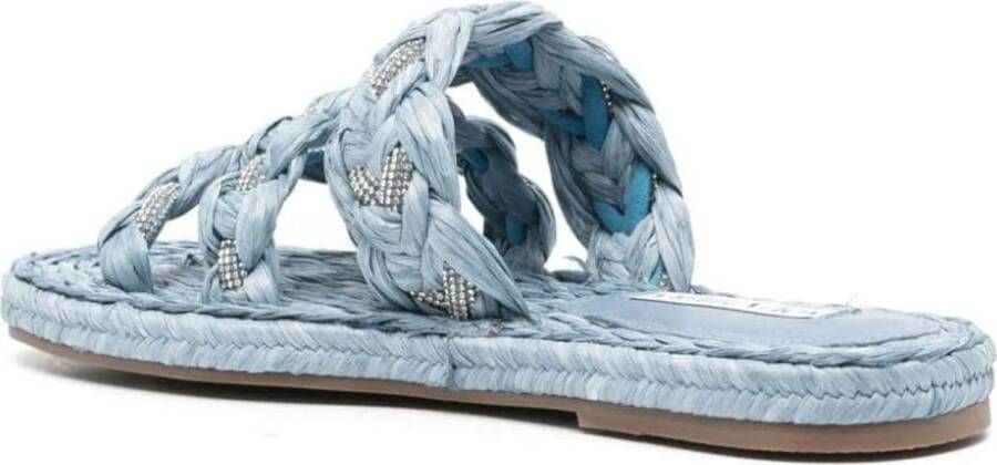 Aquazzura Sandalen Raffia Coastal Sandal in blauw