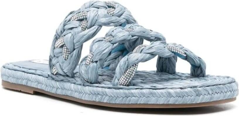 Aquazzura Sandalen Raffia Coastal Sandal in blauw