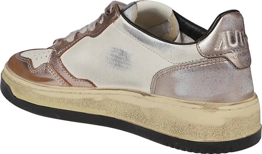 Autry International Sneakers Super Vintage Low Sneakers Metallic in staalgrijs