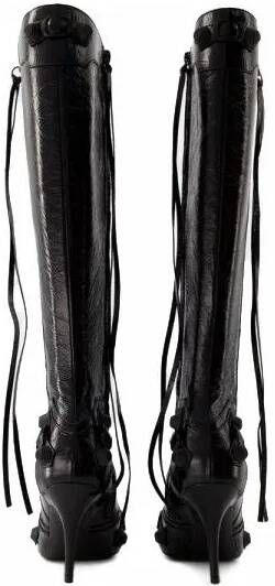 Balenciaga Boots & laarzen Cagole H90 Boots Leather Black in zwart