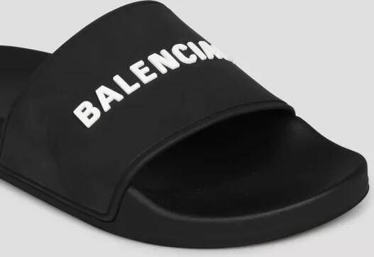 Balenciaga Sandalen Pool Slide Sandal in zwart