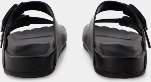 Balenciaga Sandalen Sunday Sandals Leather Black in zwart