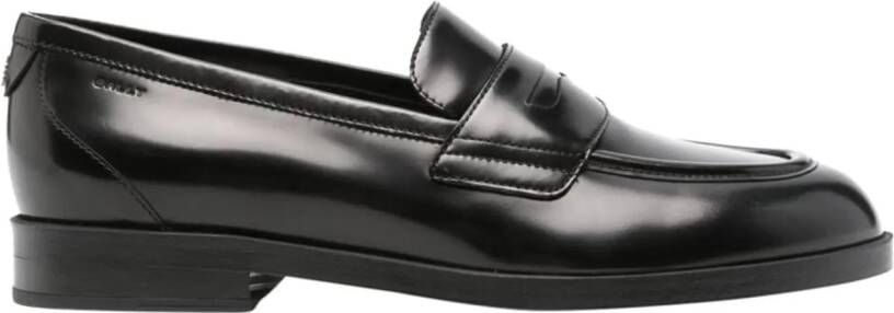 Bally Loafers Flat shoes Black in zwart