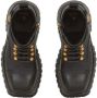 Balmain Boots Ridged Leather Ankle Boots in zwart - Thumbnail 1