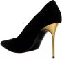 Balmain Zwart Ruby-Suede Gesloten Hoge Hakken Black Dames - Thumbnail 2