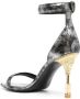 Balmain Sandalen Metallic-Effect Leather Sandals in zwart - Thumbnail 1