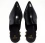 Balmain Slippers Mule Coin Glossy Leather in zwart - Thumbnail 1