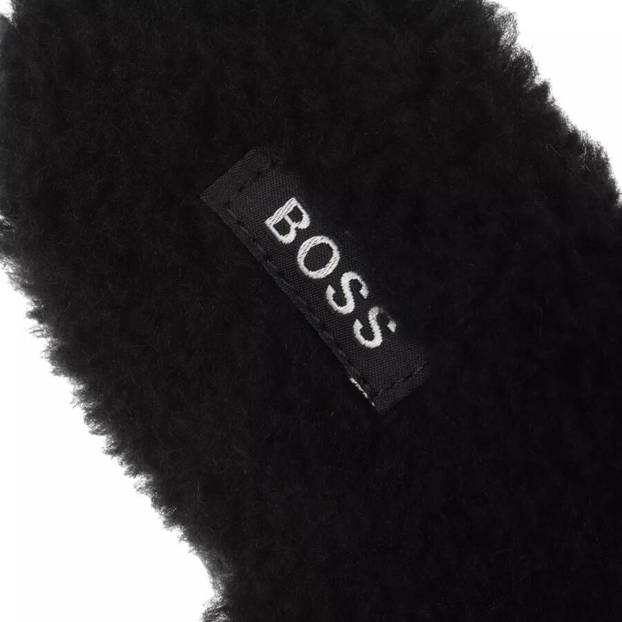 Boss Slippers Romie Home S-Fur in zwart
