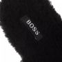 Boss Slippers Romie Home S-Fur in zwart - Thumbnail 1