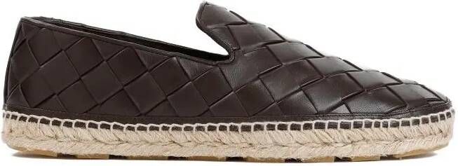 Bottega Veneta Loafers & ballerina schoenen Jack Fondant Calf Leather Espadrilles in bruin