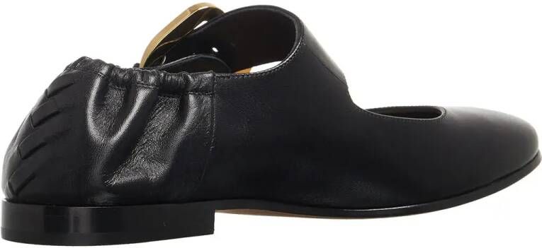 Bottega Veneta Loafers Mary Jane Astaire Ballerinas in zwart