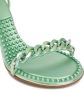 Bottega Veneta Sandalen Green Leather Dot Heeled Sandals in groen - Thumbnail 1