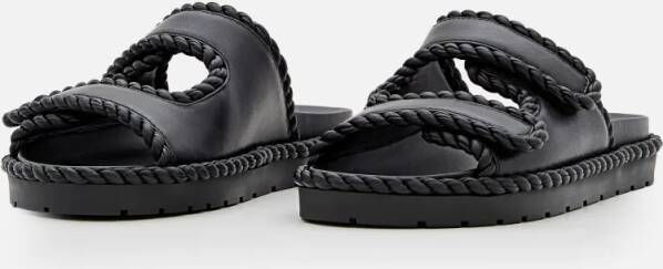 Bottega Veneta Sandalen Jack Flat Nappa Sandal in zwart