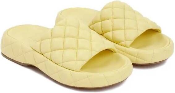 Bottega Veneta Sandalen Lemonade Padded Leather Sandals in geel