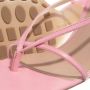 Bottega Veneta Sandalen Toe-Post Sandals Leather in poeder roze - Thumbnail 1