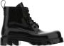 Bottega Veneta Sneakers Round Toe Lace-up Combat Boots in zwart - Thumbnail 1