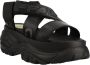 Buffalo Zwarte klassieke sandalen met rubberen zool Black Dames - Thumbnail 2