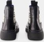 Burberry Boots Creeper Chelsea Low Ankle Boots Leather Black in grijs - Thumbnail 2