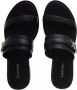 Calvin Klein Almond Slide Dames Leren Sliders Black Dames - Thumbnail 3