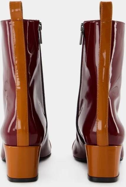 Carel Paris Boots Audrey Boots Patent Leather Camel in bruin