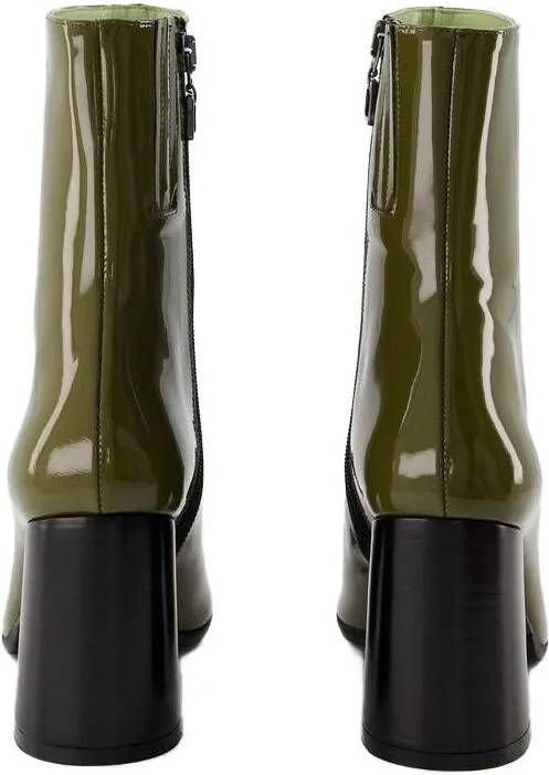 Carel Paris Boots Donna Boots Patent Leather Khaki Black in groen