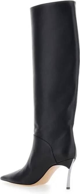 Casadei Boots & laarzen Superblade' Black Knee-High Boots With Stiletto He in zwart