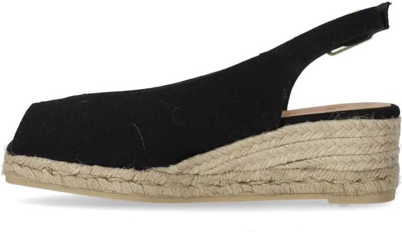 Castaner Sandalen CASTAÑER DOSALIA SCHWARZE ESPADRILLE MIT KEIL in zwart