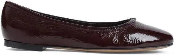 Chloé Loafers Plum Purple Marcie Ballerina Flats in zwart