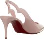 Christian Louboutin Pumps & high heels Hot Chick Sling 70 Patent Lining in poeder roze - Thumbnail 1